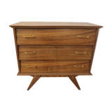 Chest of drawers 3 drawers golden oak compass feet