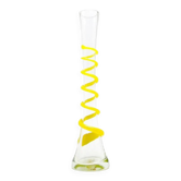 Vase postmoderne, en verre, Tchécoslovaquie, années 1970