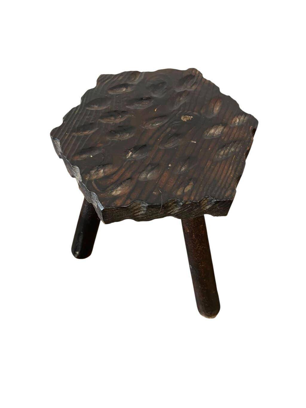 Vintage wooden side table/pedestal for plants