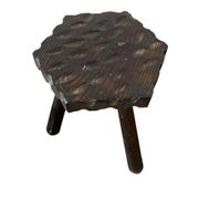 Table d'appoint/piédestal vintage en bois pour plantes