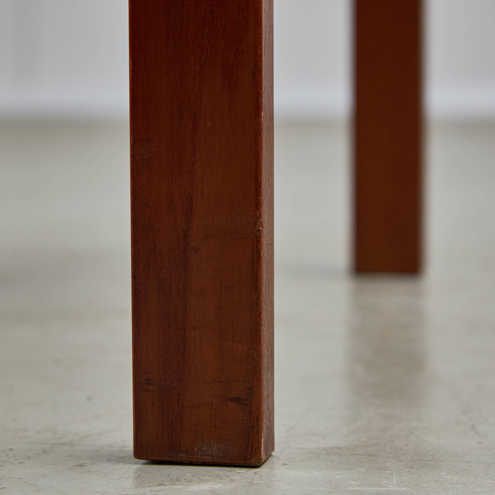 Angular, Teak Wood and Leather Chair with Copper Details, 1970s