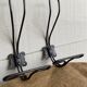 Pair of metal hooks