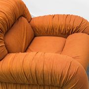 Pair of fabric armchairs Califfo Beka model 1970s vintage modernism