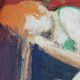 Oil on canvas "Sleeping Woman" Guy Le Corroller
