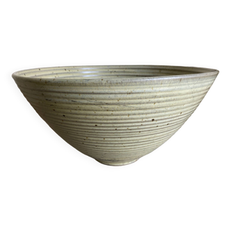 XXXL lime gray sandstone monastery salad bowl Daniel de Montmollin, Taizé 1970