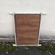 Large wooden mirror with bamboo effect painted in white, bohemian country decor