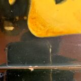 1950s coffee table in oak and ceramic tiles