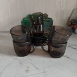 Set of 6 cups and saucers