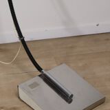 Vintage arc floor lamp with a chrome metal balance, 1970.