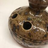 Vase pique fleur en grès pyrite zoomorphe 1950/60