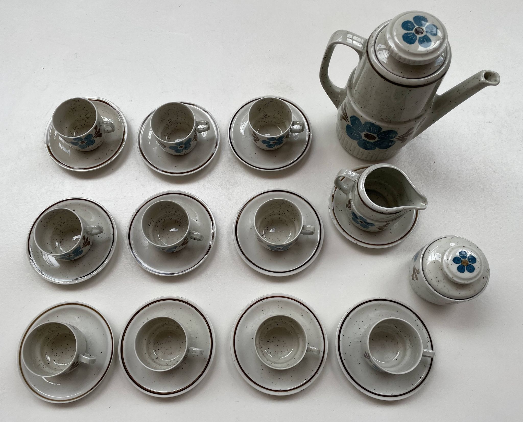 Bareuther waldsassen bavaria fine porcelain coffee service, year 1970