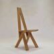 Model S45 Chlacc wood chair by Pierre Chapo, 1979