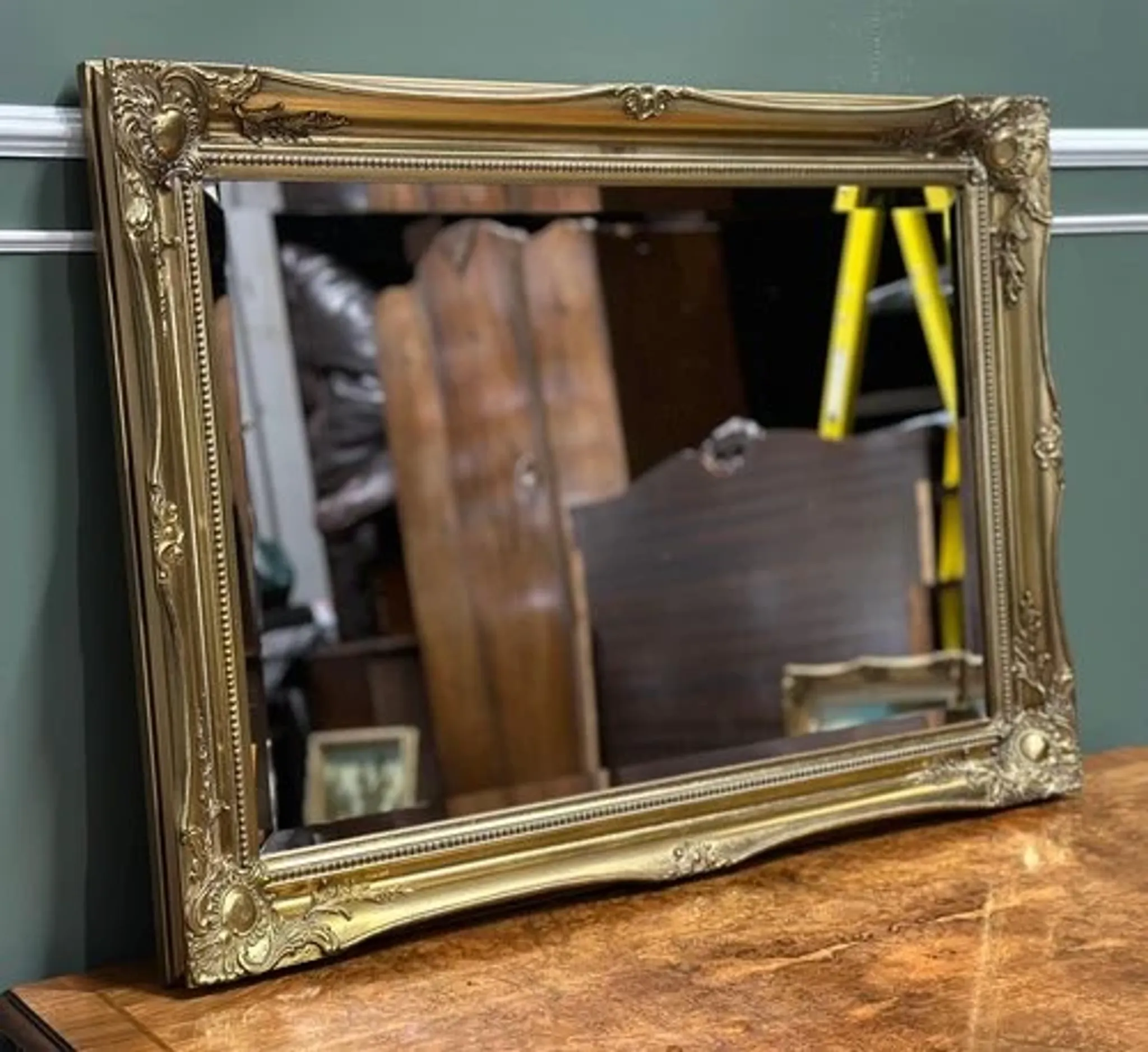 Vintage Gold Wall Hanging Mirror