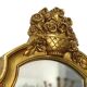 Classic Gold Crested Mirror Baroque Style Sixties 61cm