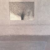 Oil painting on canvas, LUC PEROT 'Female nude in the studio with a mirror', 1978