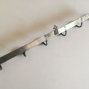 Patère wears hotel coats in nickel metal, early 20th.