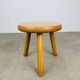 Tripod stool in pine, solid wood, vintage, mountain chalet style.