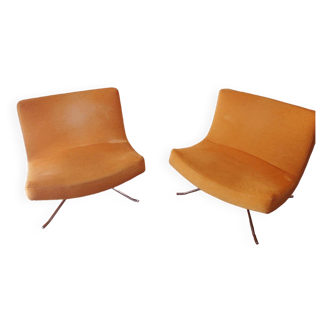 2 pop armchairs by ligne roset. design by christian werner - 1990