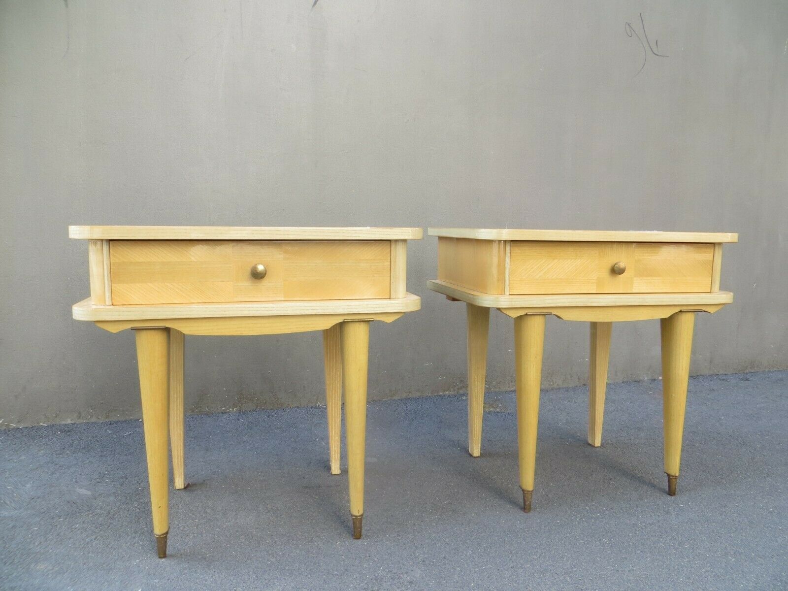 Pair of art deco bedside tables