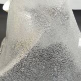 Suspension vintage en verre givré style fleur – Lampe plafonnier des années