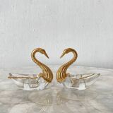 Salt and pepper shakers, 1960s swans