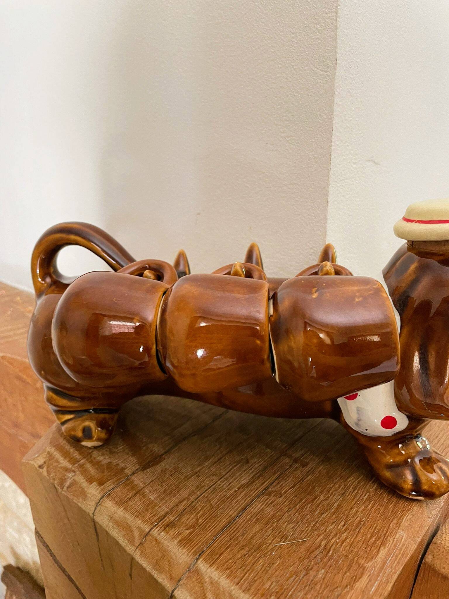 Kitsch dog-shaped carafe