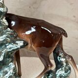 Ceramic Chamois Statue