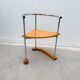 Postmodern chair in chrome and wood, 1980