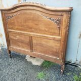 Solid oak headboard, 1930s