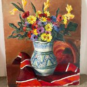 Bouquet of flowers signed