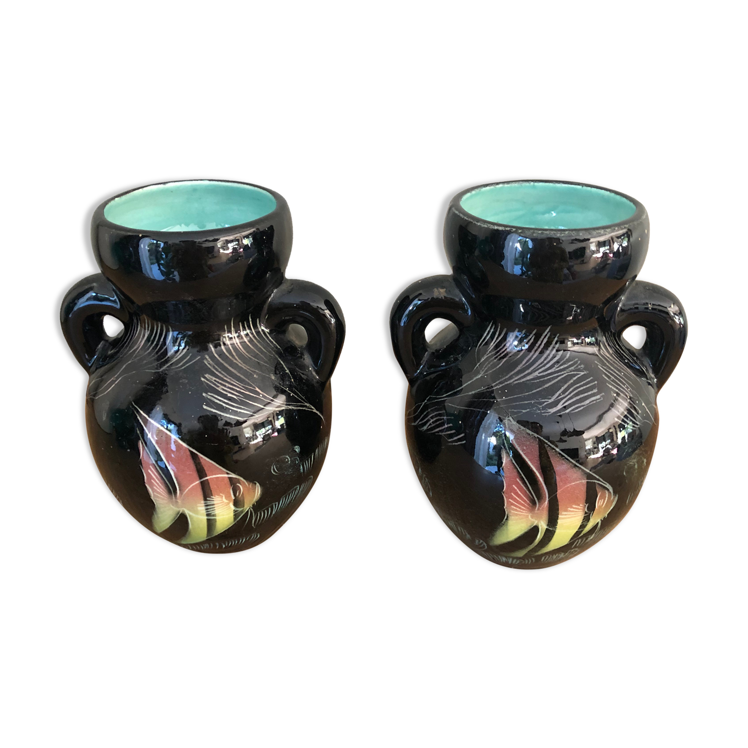 Pair of vintage vase Monacera Monaco