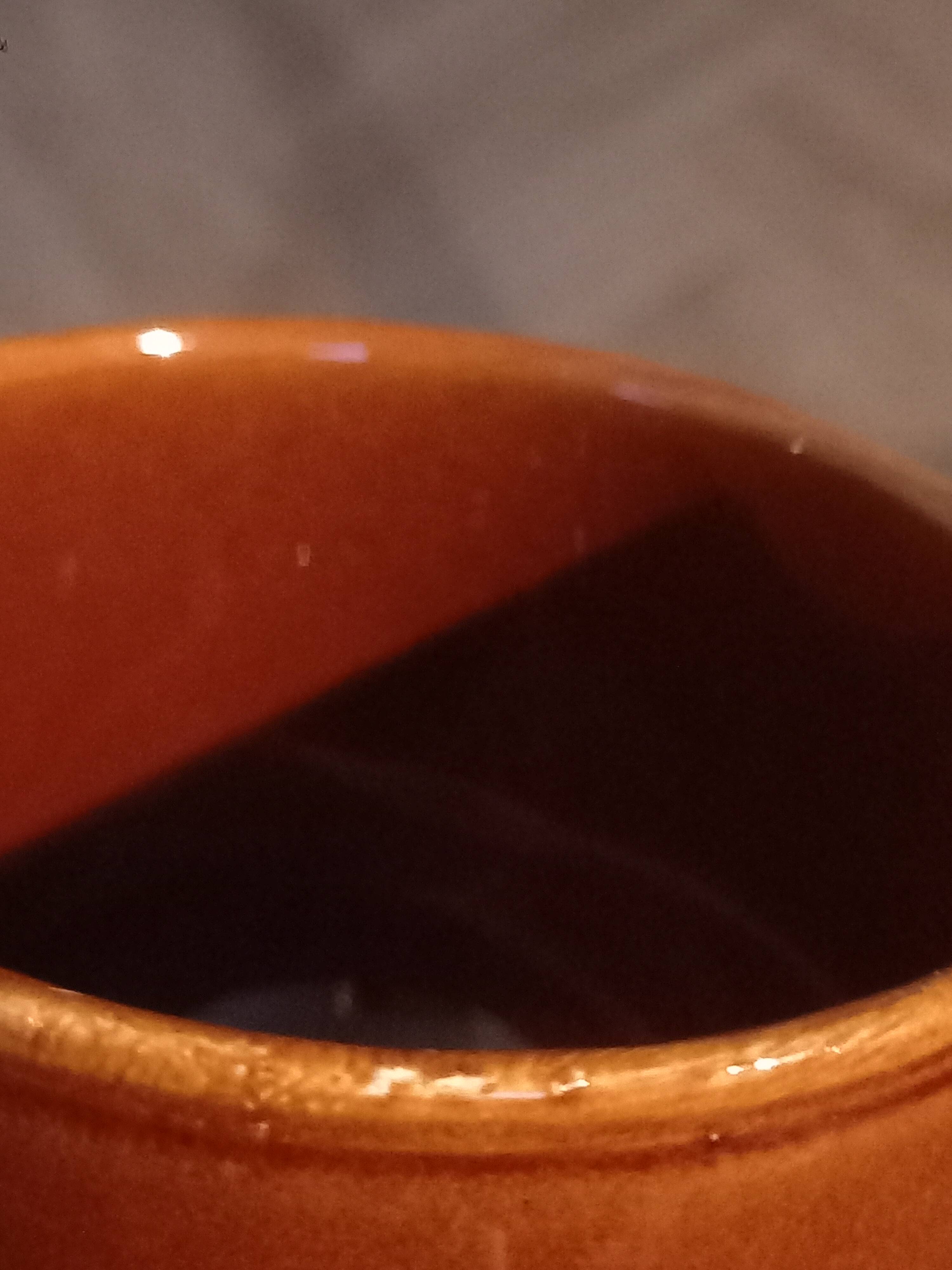 Set of 8 Vintage (1970) Belgian Brown Coffee/Tea Cups and Saucers