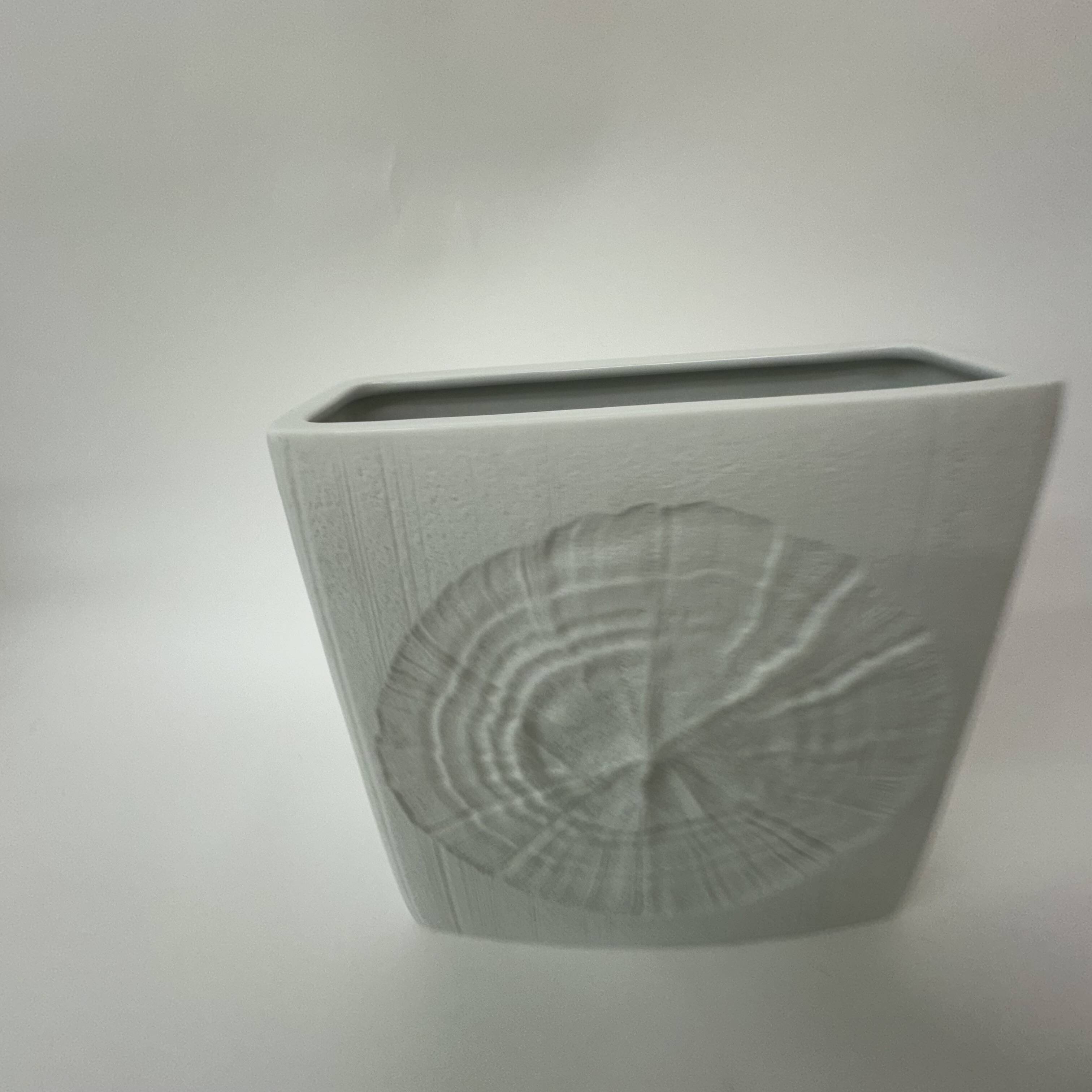 Rare Rosenthal Martin Freyer white ceramic vase , 1960’s