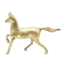 Old brass horse