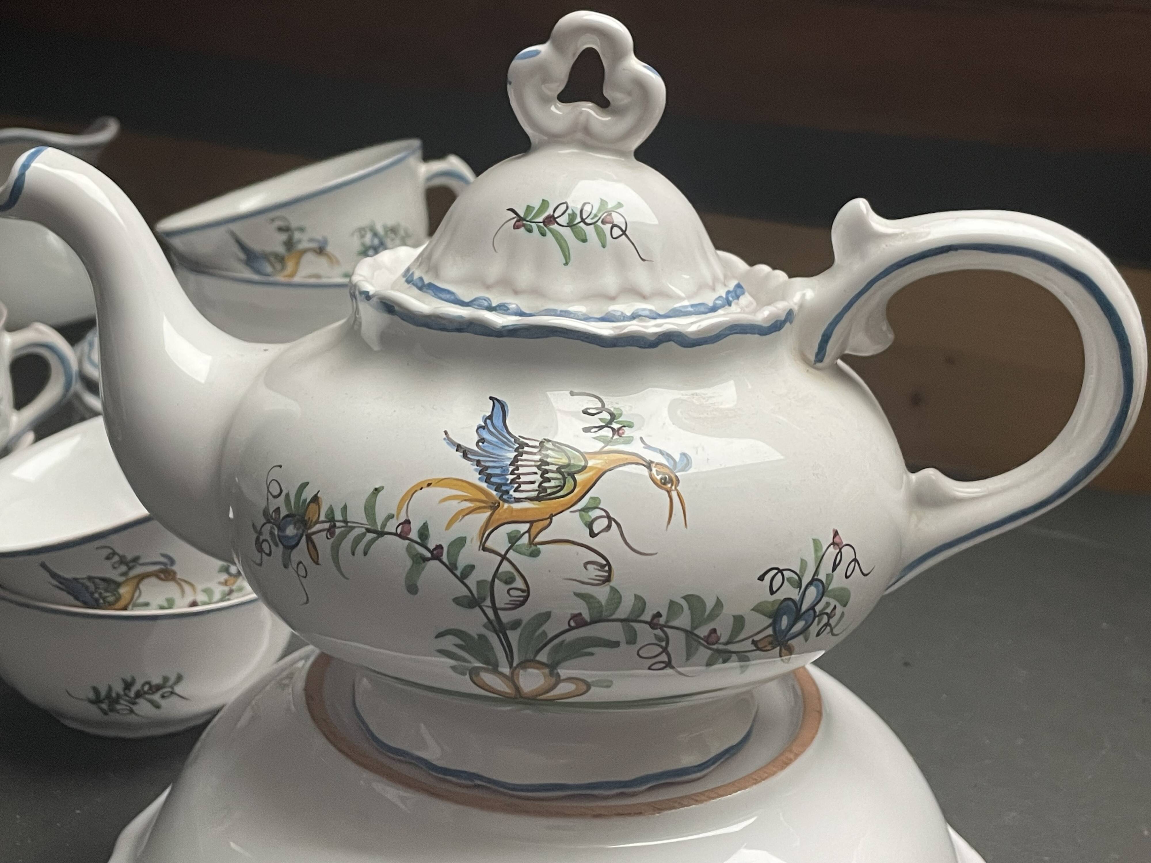 Service cafe ou the faience moustiers