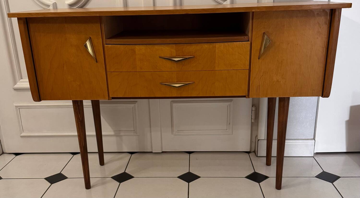 Vintage Scandinavian console sideboard