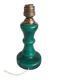 Pied de lampe en verre de couleur vert