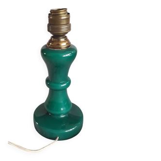 Green glass lamp base