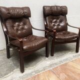 Pair of Scandinavian armchairs