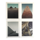 Set of 4 original lithographs by Alain le Foll, 1978. Architecture