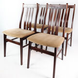 Set of four dining room chairs of mahogany of Danish design by Farstrup, 1960s