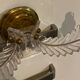 Double brass wall light from the 60s