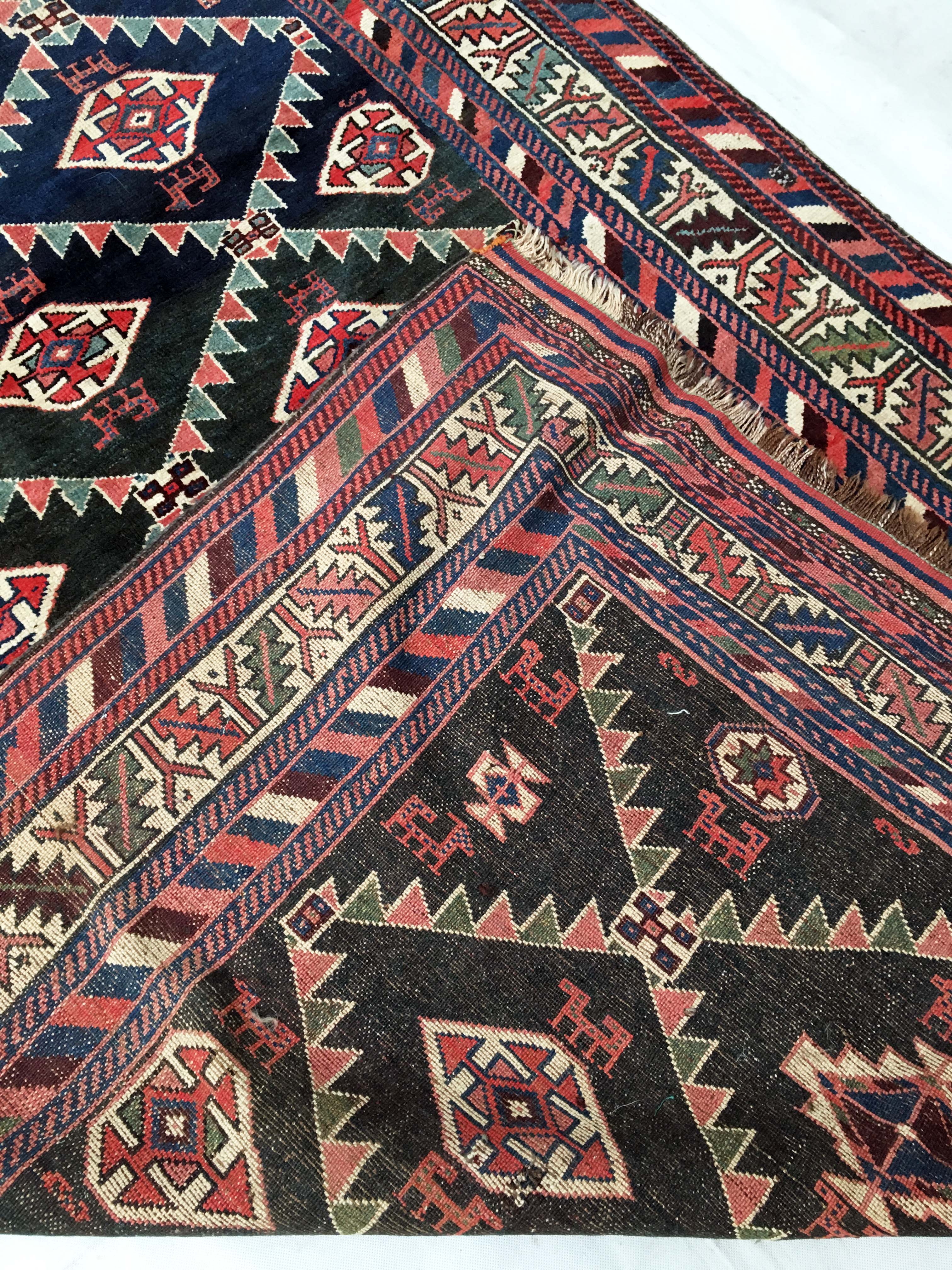 East Kurdish former Akstafa mat 300 x 150 cm around 1930