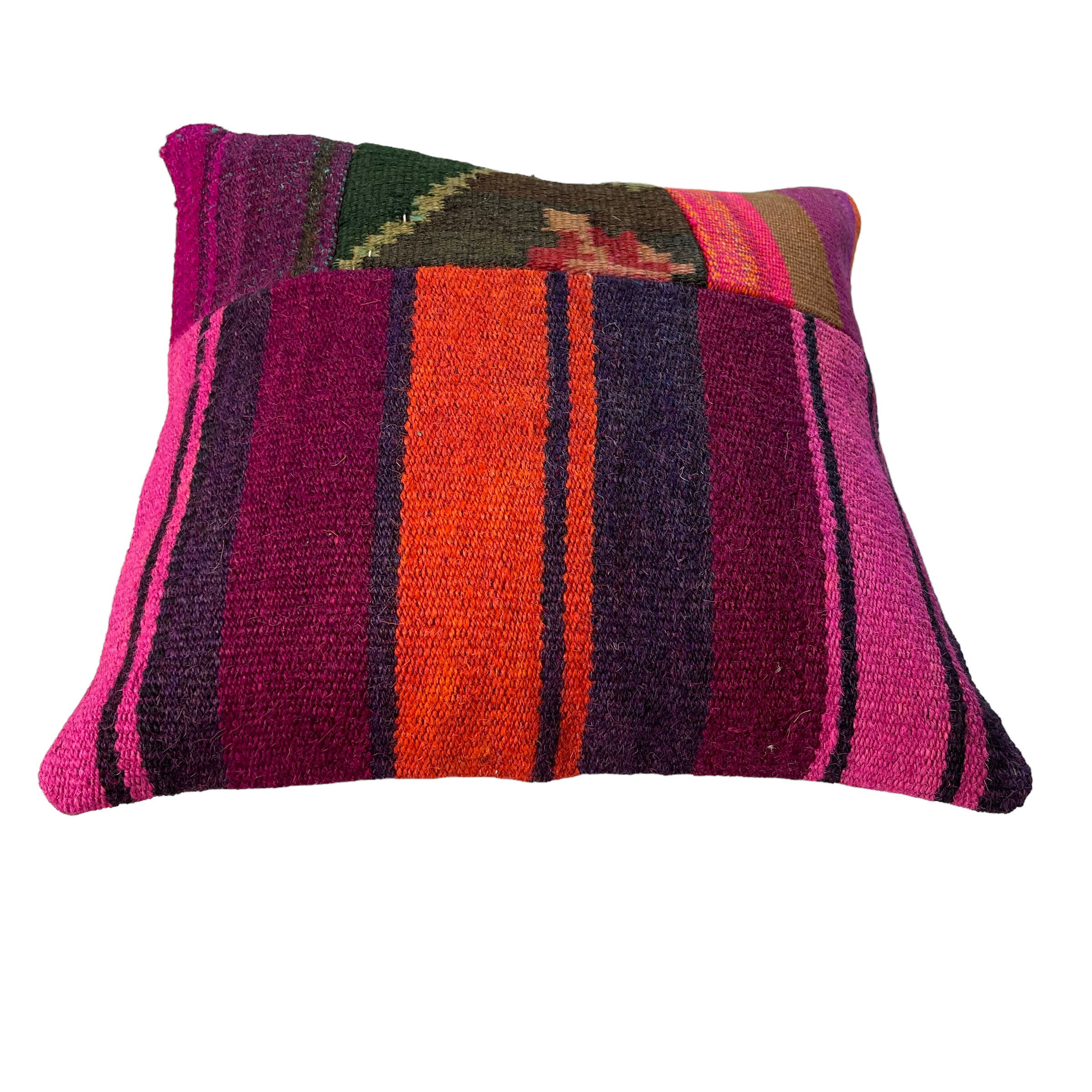 Vintage turkish kilim cushion cover 40 x 40 cm