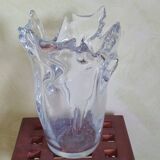 Large Schneider crystal vase