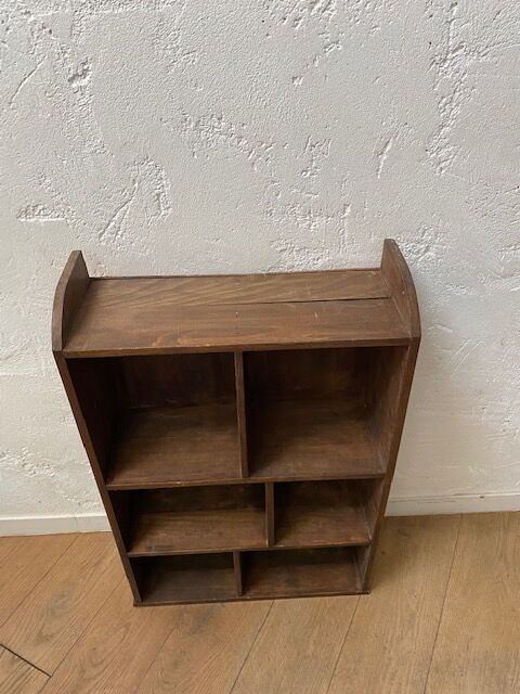 Antique wooden wall shelf