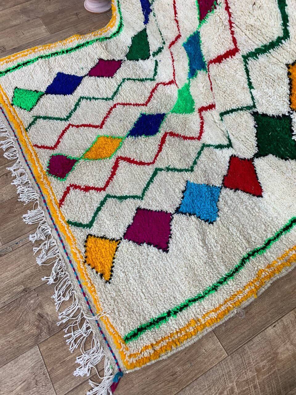 Handmade Moroccan Berber rug 254 X 152 CM