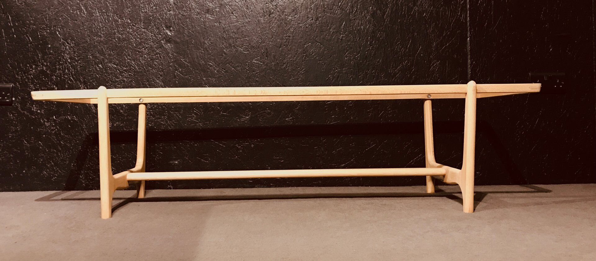 Mid-century beech coffee table