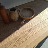 Solid oak farmhouse table