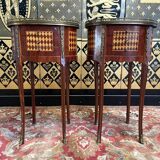 Pair of Louis XV style bedside tables - Transition